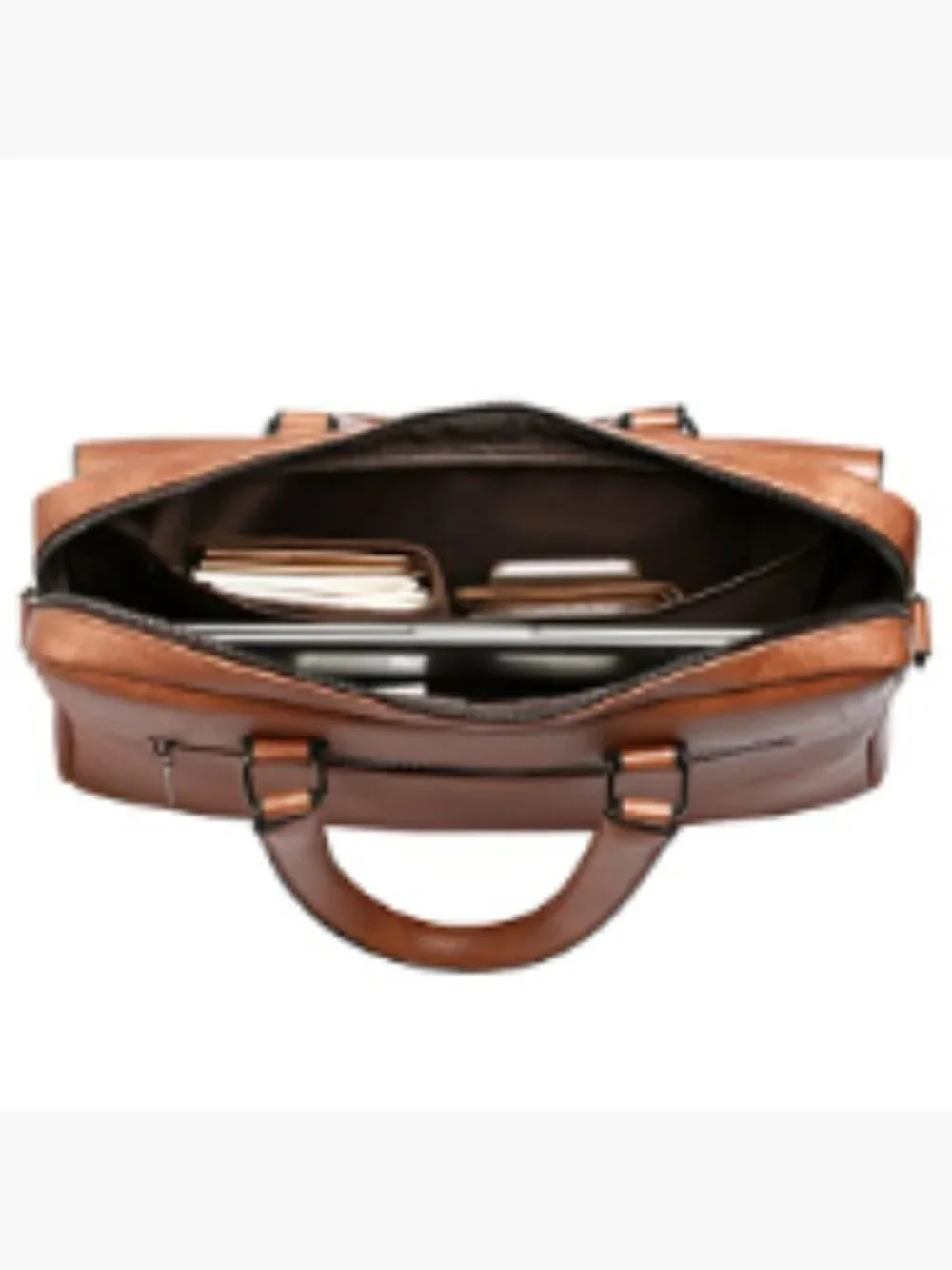 PU Leather Messenger Crossbody Bag Laptop Briefcase 14 inch